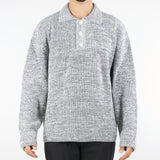 Maglia Polo Grigio Melange in lana MA3407 8 I'M BRIAN 