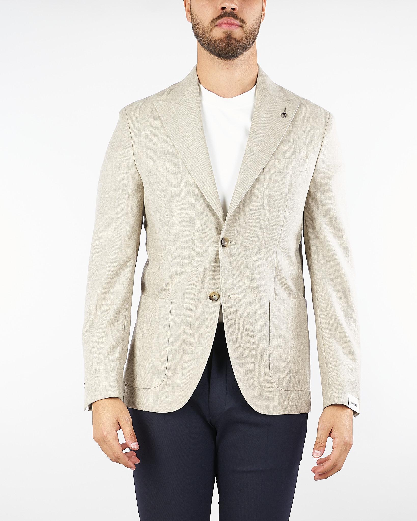 Giacca Beige in pura lana 3911G527251546 25 PAOLONI 