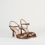 Sandali Bronzo in pelle lamè 7541 40 FRANCESCO SACCO 