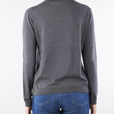 Maglia Dolcevita Grigio in filato di seta e lana KIKU 5 MAX MARA WEEKEND 