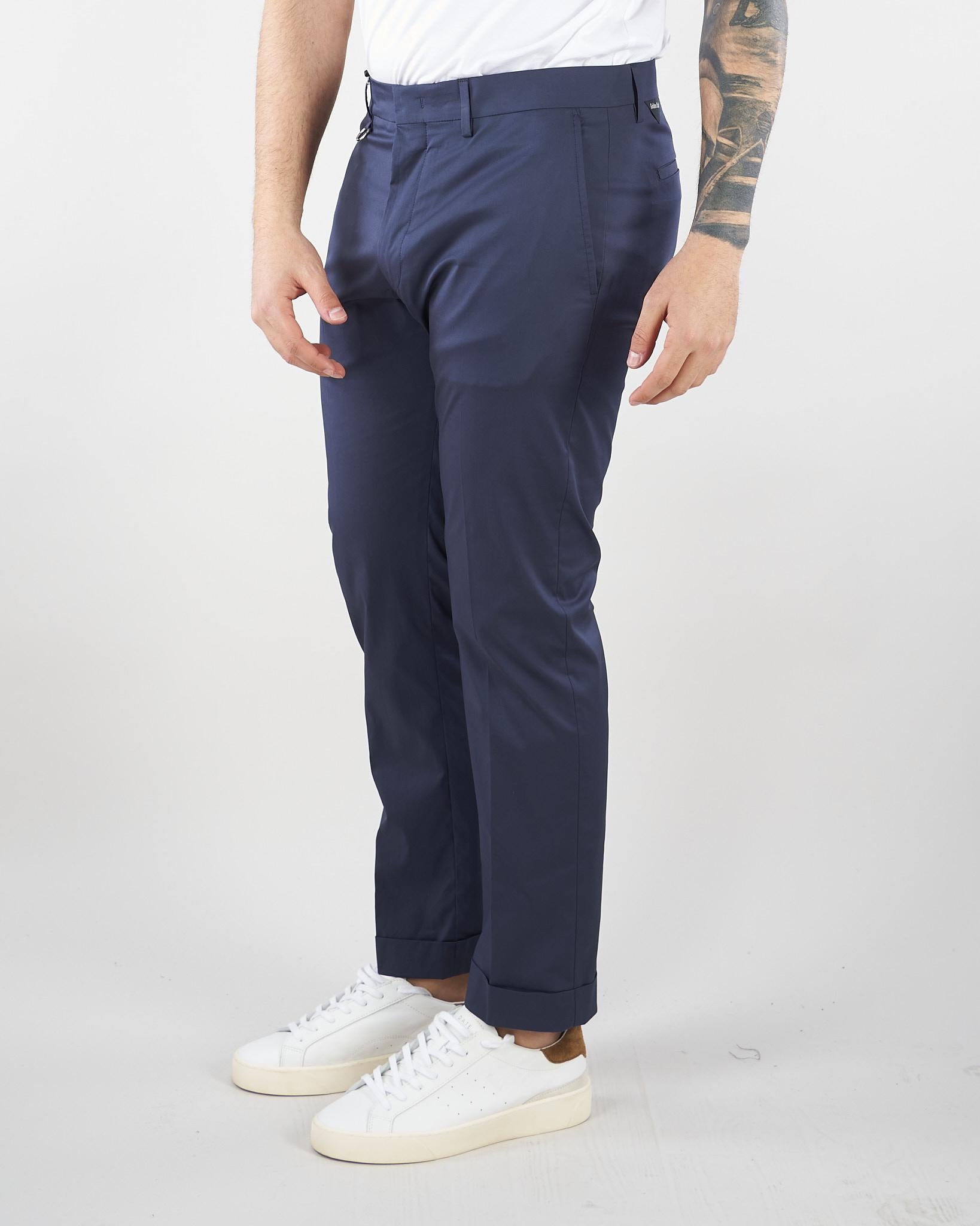 Pantalone Roxy Blu in cotone GC1PSS266888 E044 GOLDEN CRAFT 