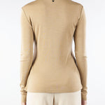 Dolcevita Cammello in garza di lana e seta TESEO 2 MAX MARA WEEKEND 