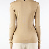 Dolcevita Cammello in garza di lana e seta TESEO 2 MAX MARA WEEKEND 