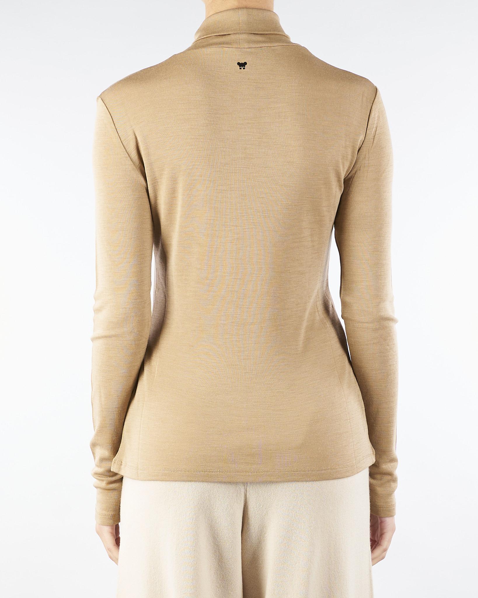 Dolcevita Cammello in garza di lana e seta TESEO 2 MAX MARA WEEKEND 