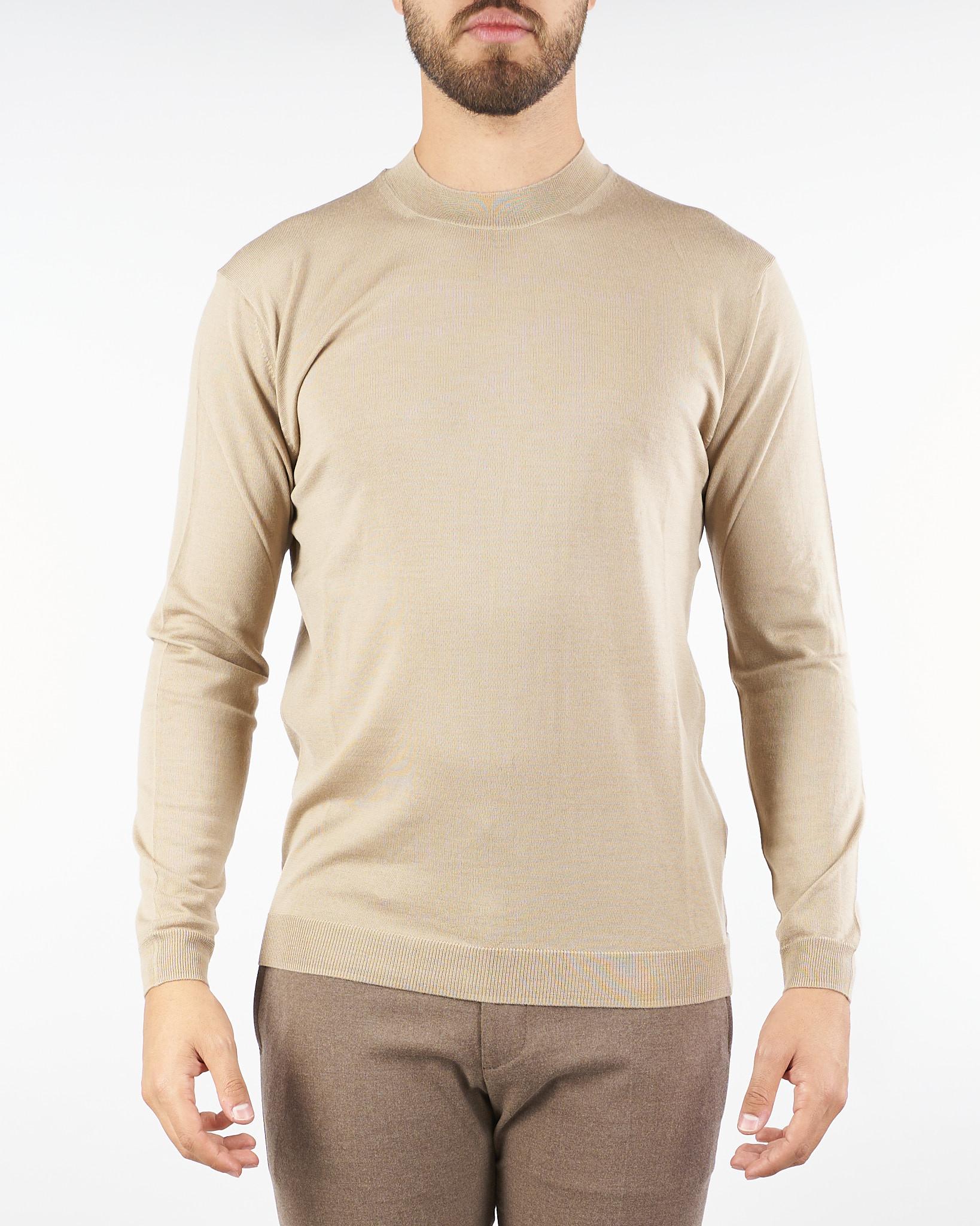 Maglia Beige in lana merinos L1MFW25266727 A039 LOW BRAND 