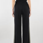 Pantalone in maglia Nero con profili a contrasto SP5NT013 0001 ICONA 