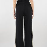 Pantalone in maglia Nero con profili a contrasto SP5NT013 0001 ICONA 