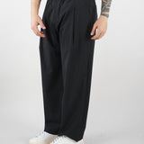 Pantalone Nero con elastico e pences Relaxed fit S6PKMAPA094 110 A PAPER KID 
