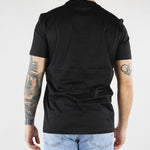 T-shirt Basic Nero in cotone mercerizzato LT26001 D001 LOW BRAND 