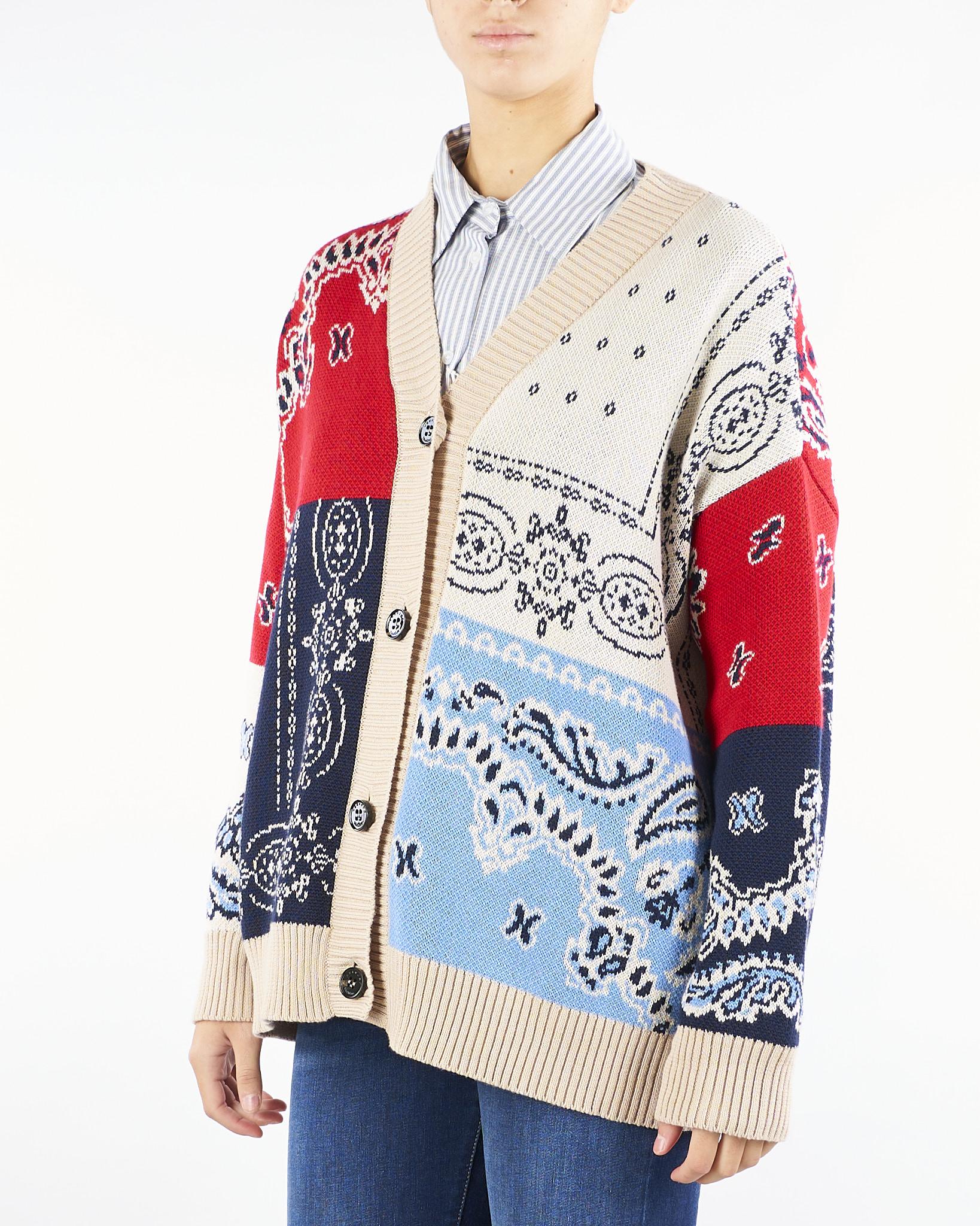 Cardigan Multicolor over in filato jacquard BAOBAB 1 MAX MARA WEEKEND 