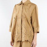 Camicia Biscotto con ricamo laser M6PD00 296 MEIMEIJ 