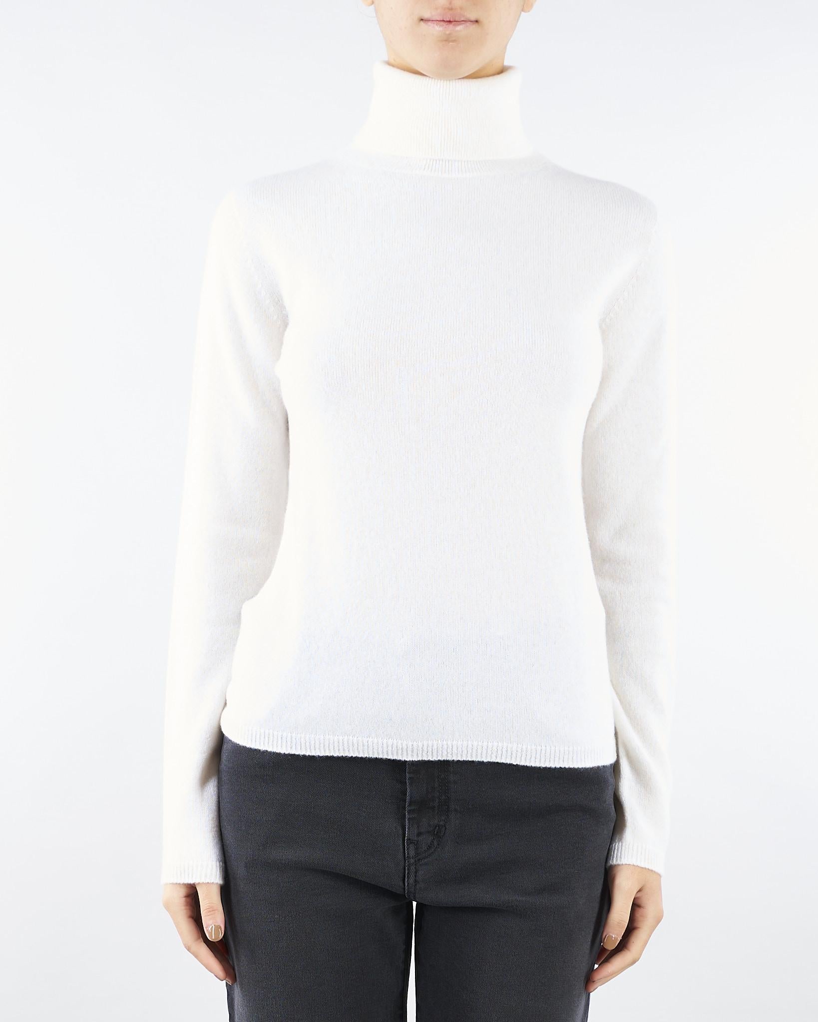 Maglia Dolcevita Panna in puro cashmere V58611 2 VANISE' 
