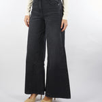 Jeans Nero wide leg a vita bassa 8P0755D1WZN K463 PATRIZIA PEPE 