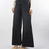 Jeans Nero wide leg a vita bassa 8P0755D1WZN K463 PATRIZIA PEPE 
