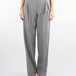 Pantalone Grigio in saglia di lana ENTRATA 10 MAX MARA STUDIO 