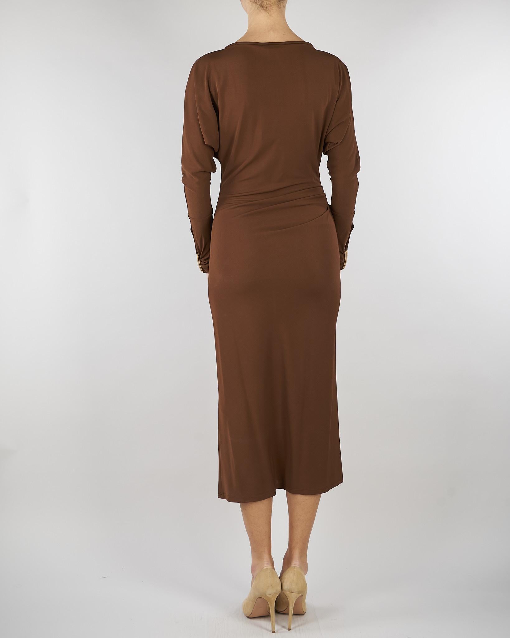 Abito Tabacco in jersey MSTSALVO 2 MAX MARA STUDIO 