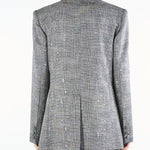 Blazer Nero-Bianco microfantasia con pailletets ACTGC010GI1051 00 ACTUALEE 