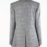 Blazer Nero-Bianco microfantasia con pailletets ACTGC010GI1051 00 ACTUALEE 