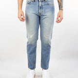 Jeans Lucky tapered fit con rotture 451P523 12 CYCLE 