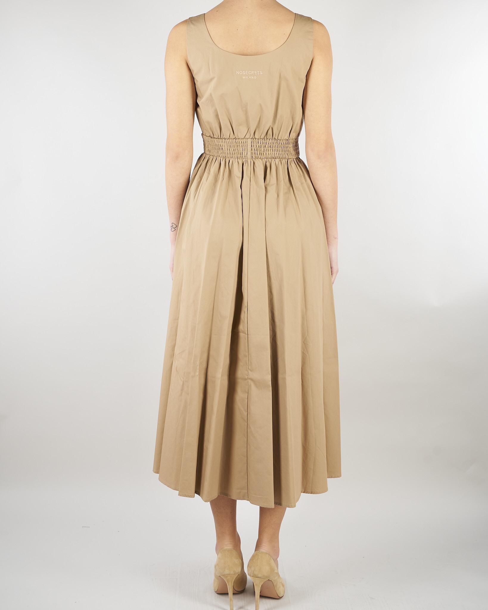 Abito Nocciola in cotone NS223 35 NO SECRETS 