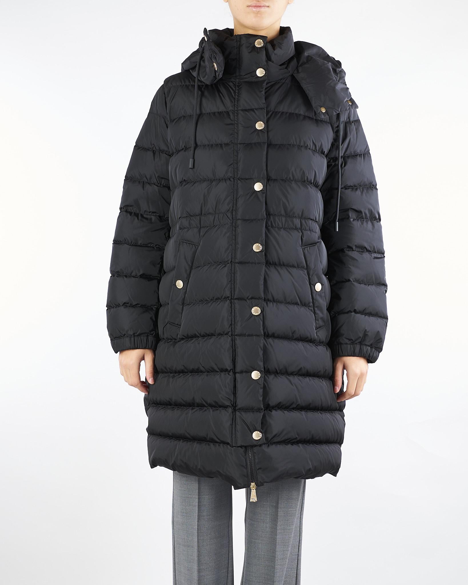 Piumino Nero slim fit in taffettà antigoccia CERBERO 4 MAX MARA WEEKEND 