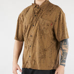 Camicia Tabacco con rotture HTEM220602 916 ACUPUNCTURE 