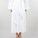 Gonna lunga Bianco in popeline e sangallo TT2030 1 TWIN SET 