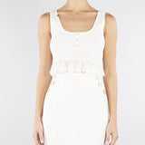 Top Avorio in maglia à jour TK74B61E2 360 ELISABETTA FRANCHI 