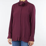 Camicia Bordeaux in crepe misto seta CABIRIA 10 MARELLA 