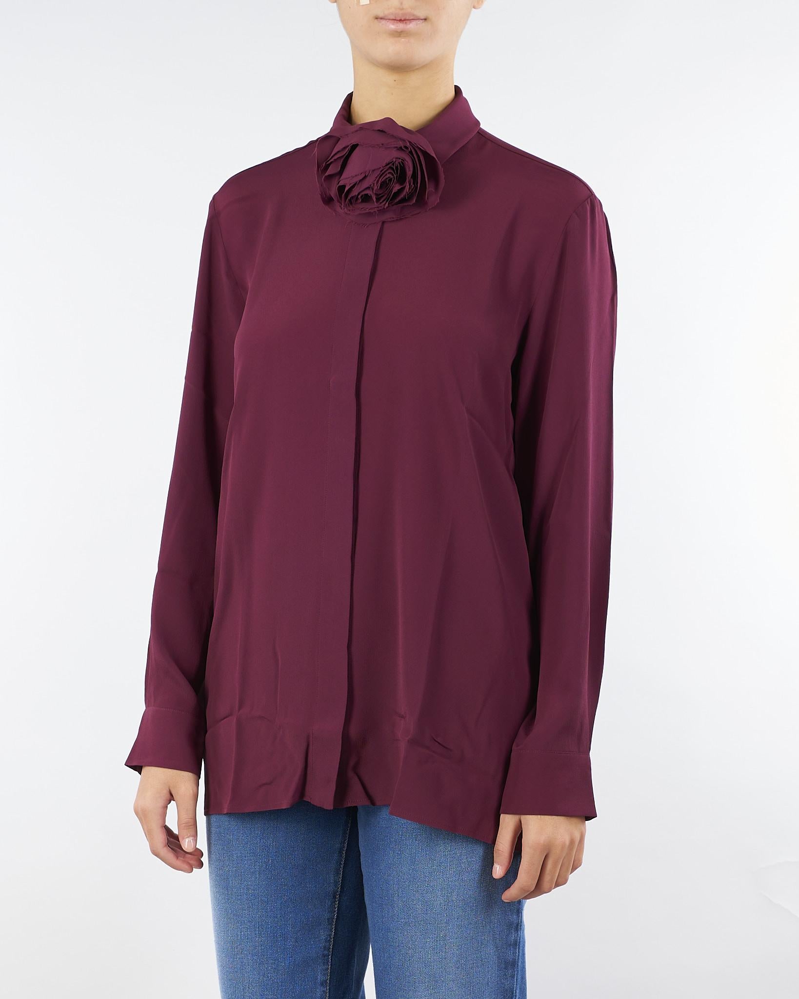 Camicia Bordeaux in crepe misto seta CABIRIA 10 MARELLA 