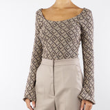 Body jacquard Marrone-Beige BHBO001 80 BOHEMIAN VI 