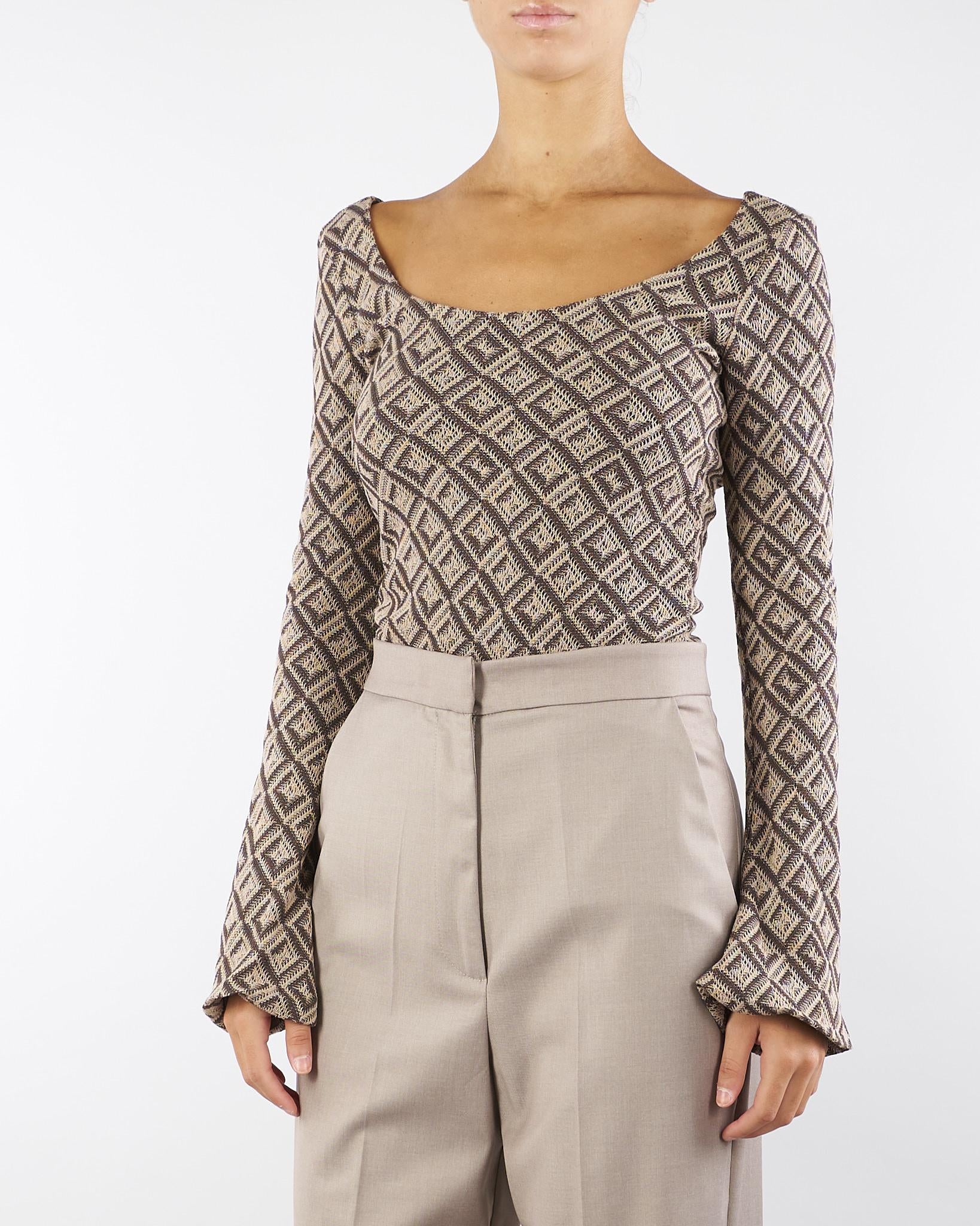 Body jacquard Marrone-Beige BHBO001 80 BOHEMIAN VI 