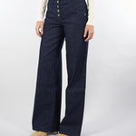 Jeans Denim a palazzo con bottoni 8P0719D113 CA74 PATRIZIA PEPE 