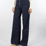 Jeans Denim a palazzo con bottoni 8P0719D113 CA74 PATRIZIA PEPE 