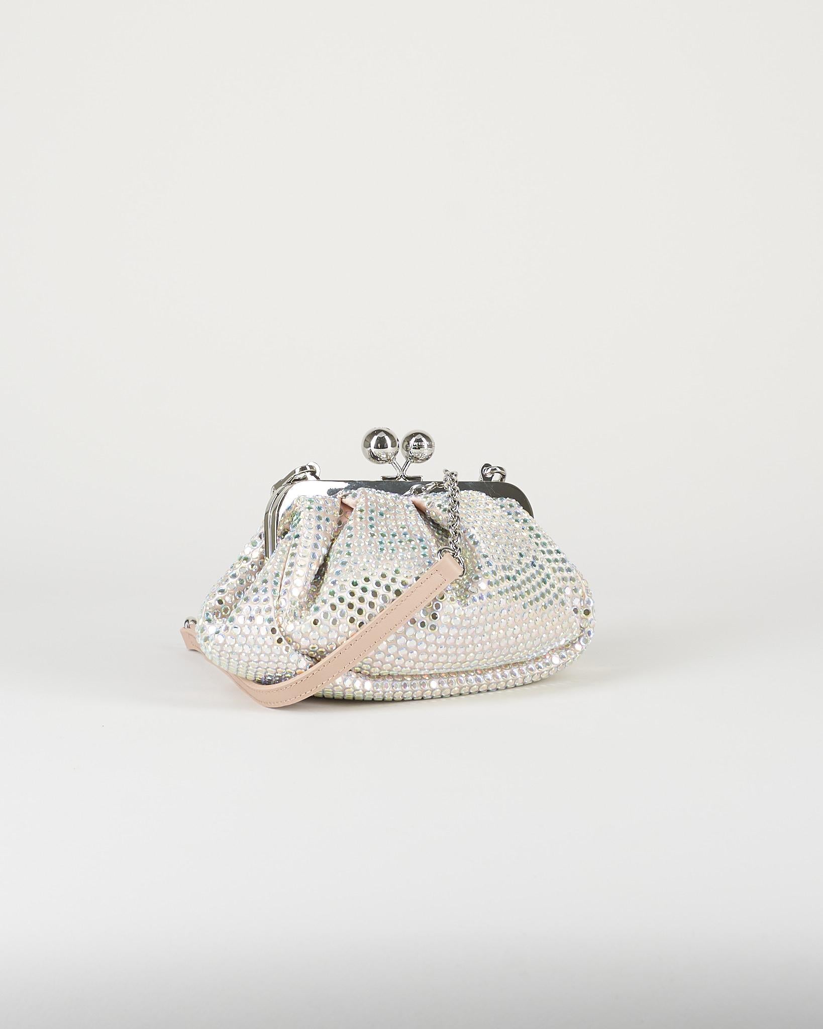 Borsa Pasticcino Bag small Rosa in raso con strass WKALAMA 1 MAX MARA WEEKEND 