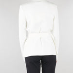 Giacca Avorio in maglia punto stoffa MK10B62E2 360 ELISABETTA FRANCHI 