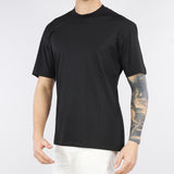T-shirt Nero in cotone modal regular fit