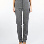 Pantalone Nero-Bianco a sigaretta in jersey NEGUS 2 MAX MARA STUDIO 