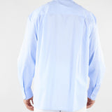 Camicia Celeste a righe in cotone CA3630 18 I'M BRIAN 