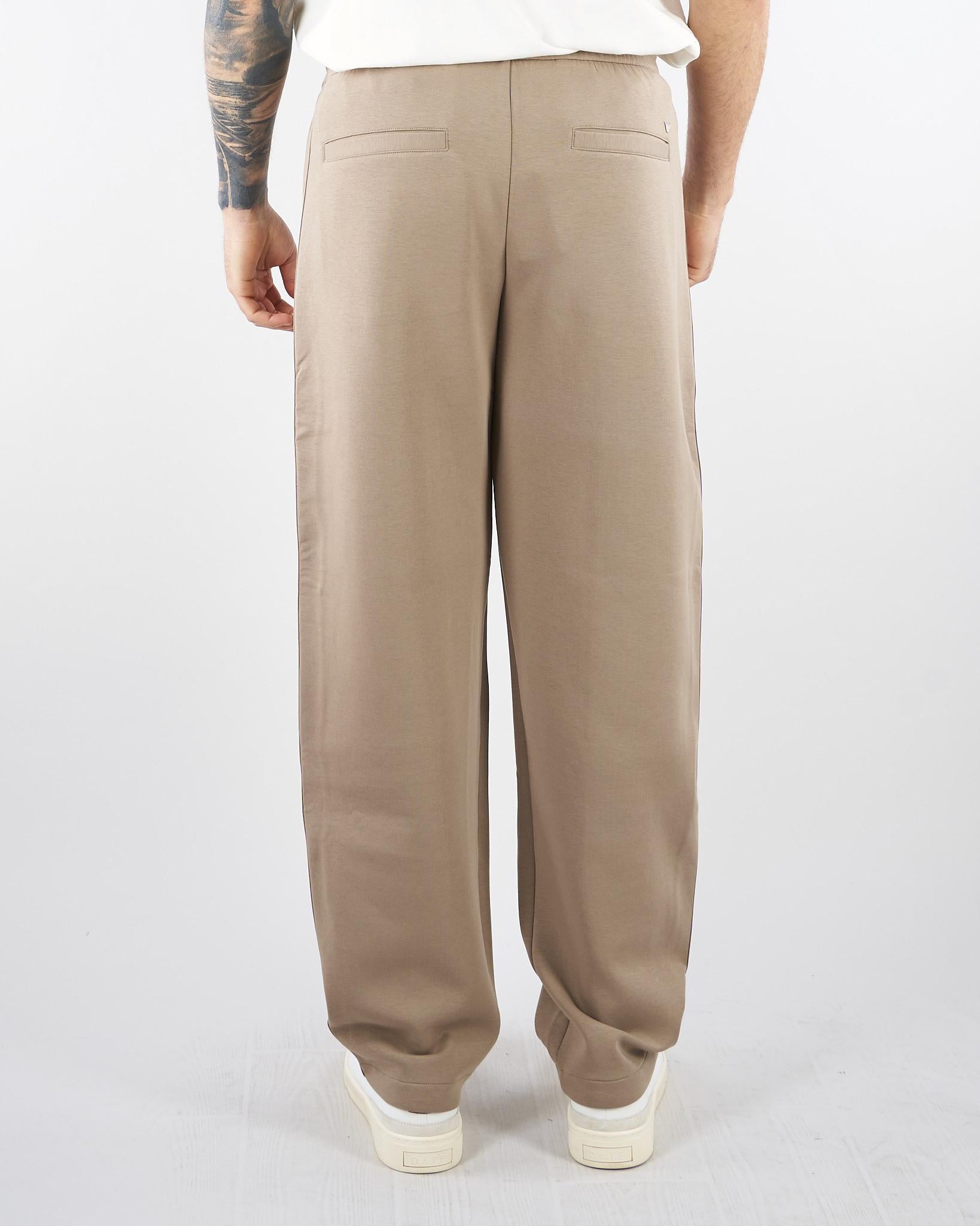 Pantaloni Beige in double jersey con banda logata EM005223AF10013 U6107 EMPORIO ARMANI 