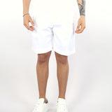 Bermuda Bianco in cotone con elastico in vita