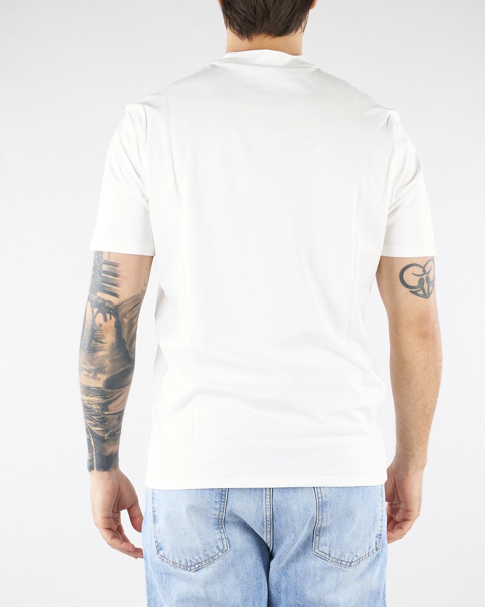 T-shirt Bianco in jersey Pima con logo EM004583AF13669 M0307 EMPORIO ARMANI 