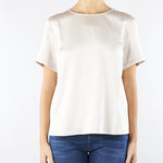 T-shirt Champagne in raso e jersey GILBERT 1 MAX MARA WEEKEND 