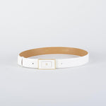 Cintura Avorio in pelle con placca logo CT78S56E2 360 ELISABETTA FRANCHI 