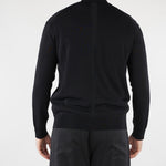 Cardigan Nero in maglia di viscosa LM26003 D001 LOW BRAND 