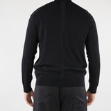 Cardigan Nero in maglia di viscosa LM26003 D001 LOW BRAND 