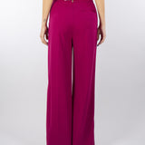 Pantalone Magenta palazzo con tasche