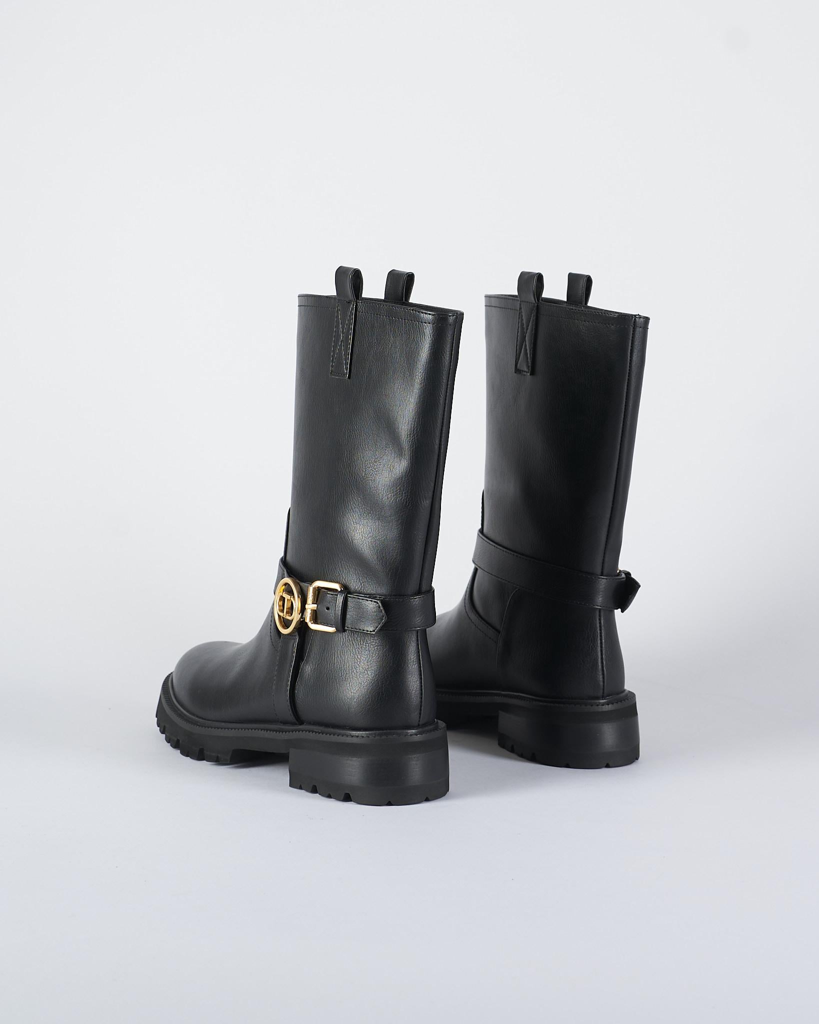 Stivaletti con cinturino e morsetto Oval T TCP192 6 TWIN SET 