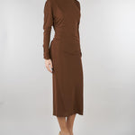 Abito Tabacco in jersey MSTSALVO 2 MAX MARA STUDIO 