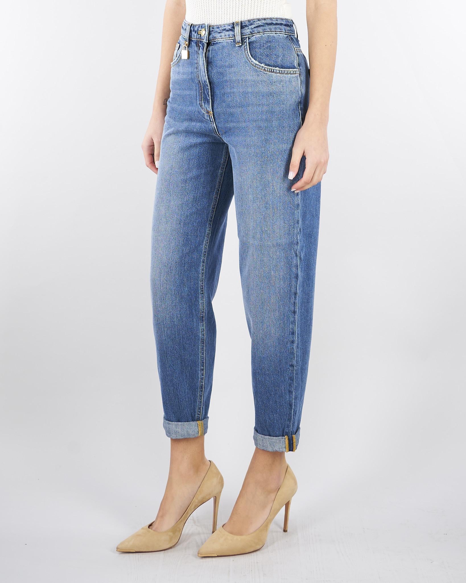 Jeans a ovetto con lucchetto gioiello PJ27D61E2 139 ELISABETTA FRANCHI 